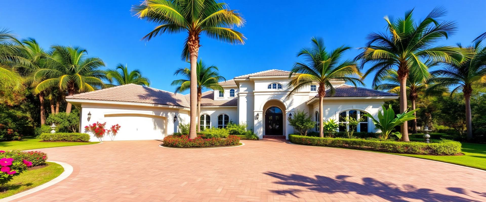 Palm Beach estate front elevation